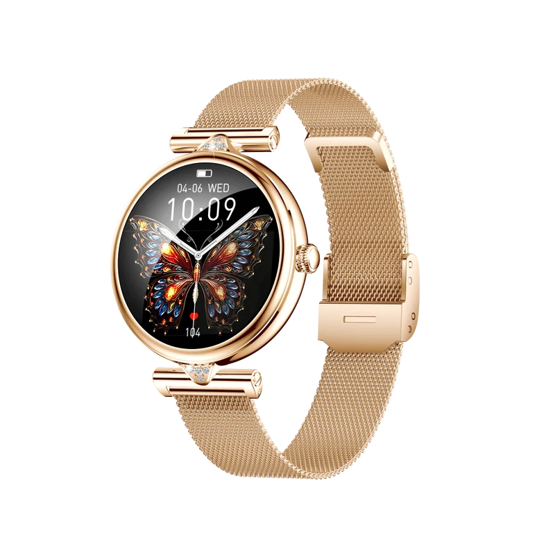 URBAN BELLA Ceramic AMOLED Smartwatch for Women, Always-On Display, Health Tracking, 100+ Sports Modes, Up to 15-Day Battery - Image 2