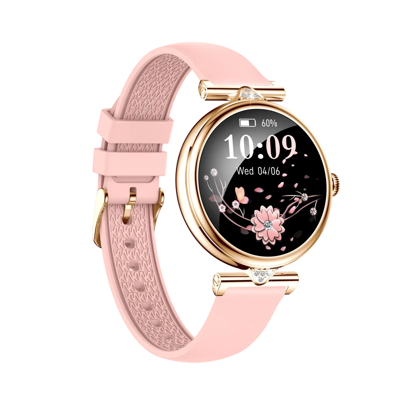 URBAN BELLA Pink AMOLED Smartwatch for Women, Silicone Strap, Always-On Display, Health Tracking, 100+ Sports Modes, 15-Day Battery - Image 3