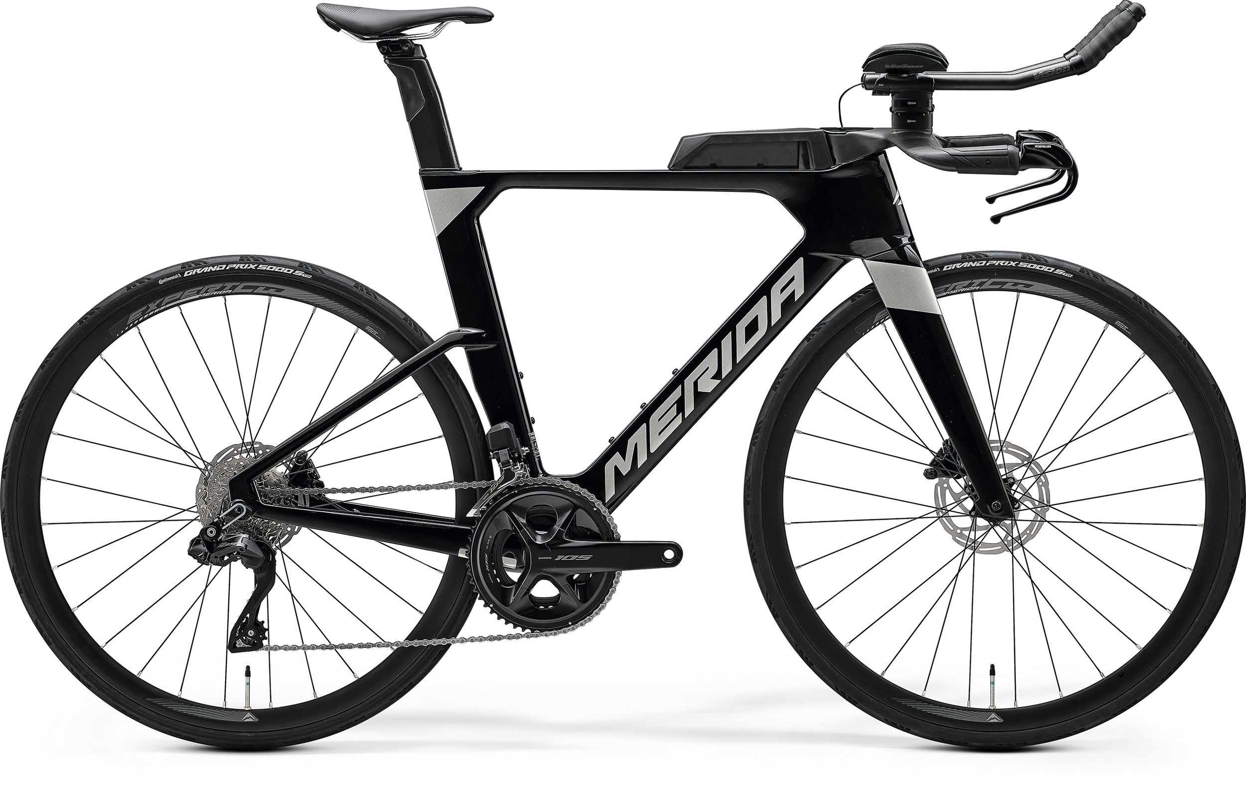 MERIDA BICYCLE TIME WARP TRI 5000 MY26-L-BLACK(TITAN) - Image 1