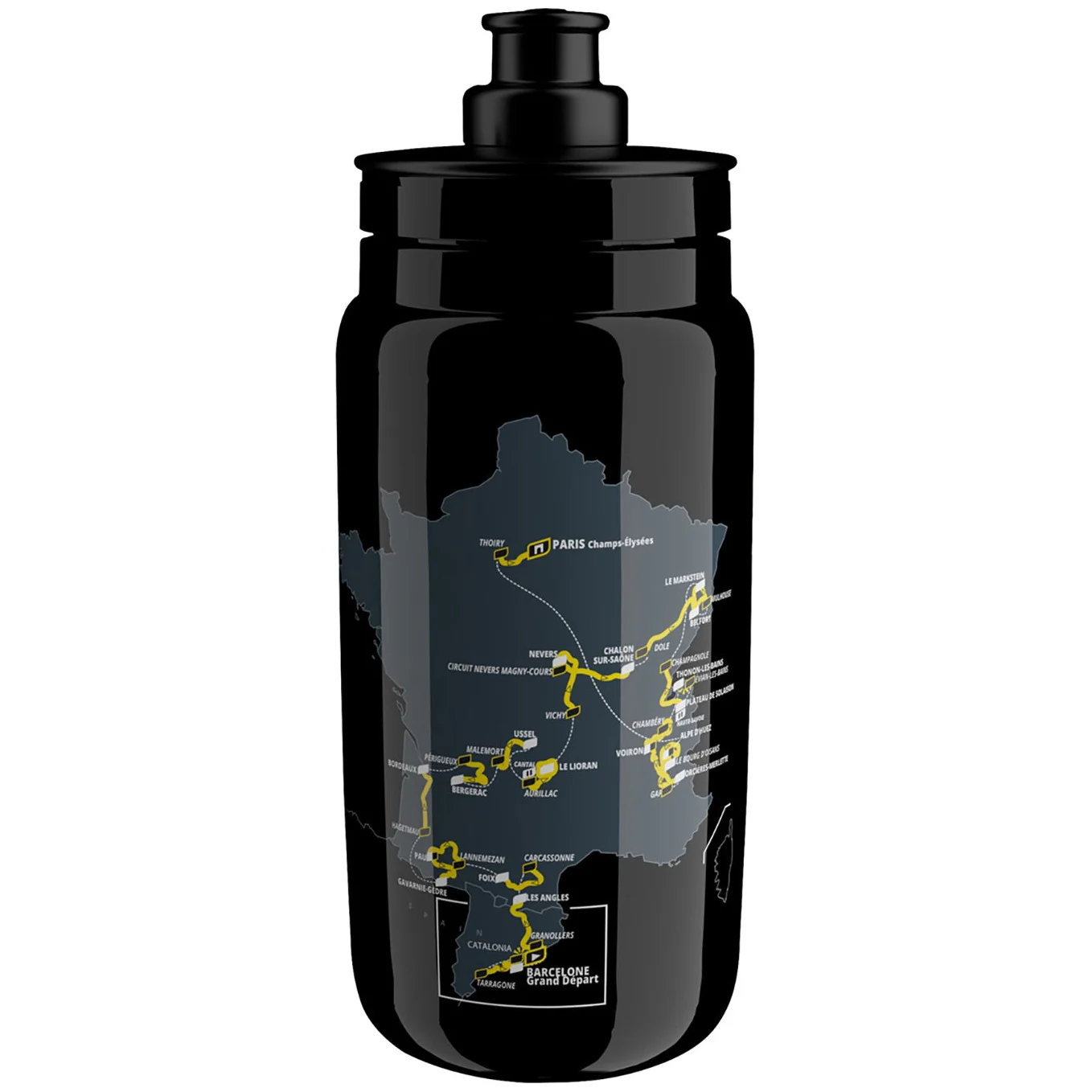 Bottle Fly 550 ml Tour de France Black Map 2026 - Image 2