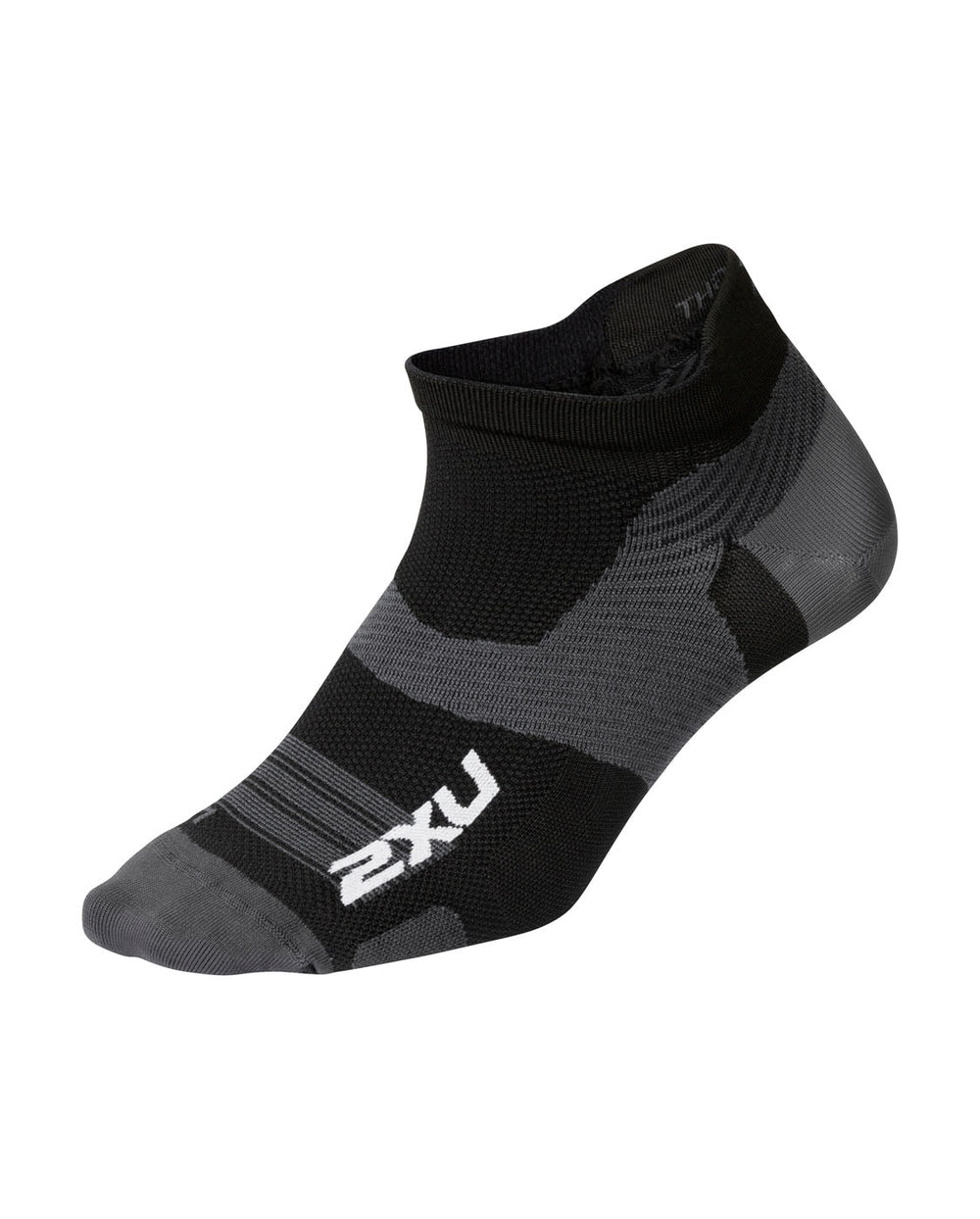 Ua7027e Vectr Ultralight No Show Socks AW22-S-Black/Titanium - Image 1