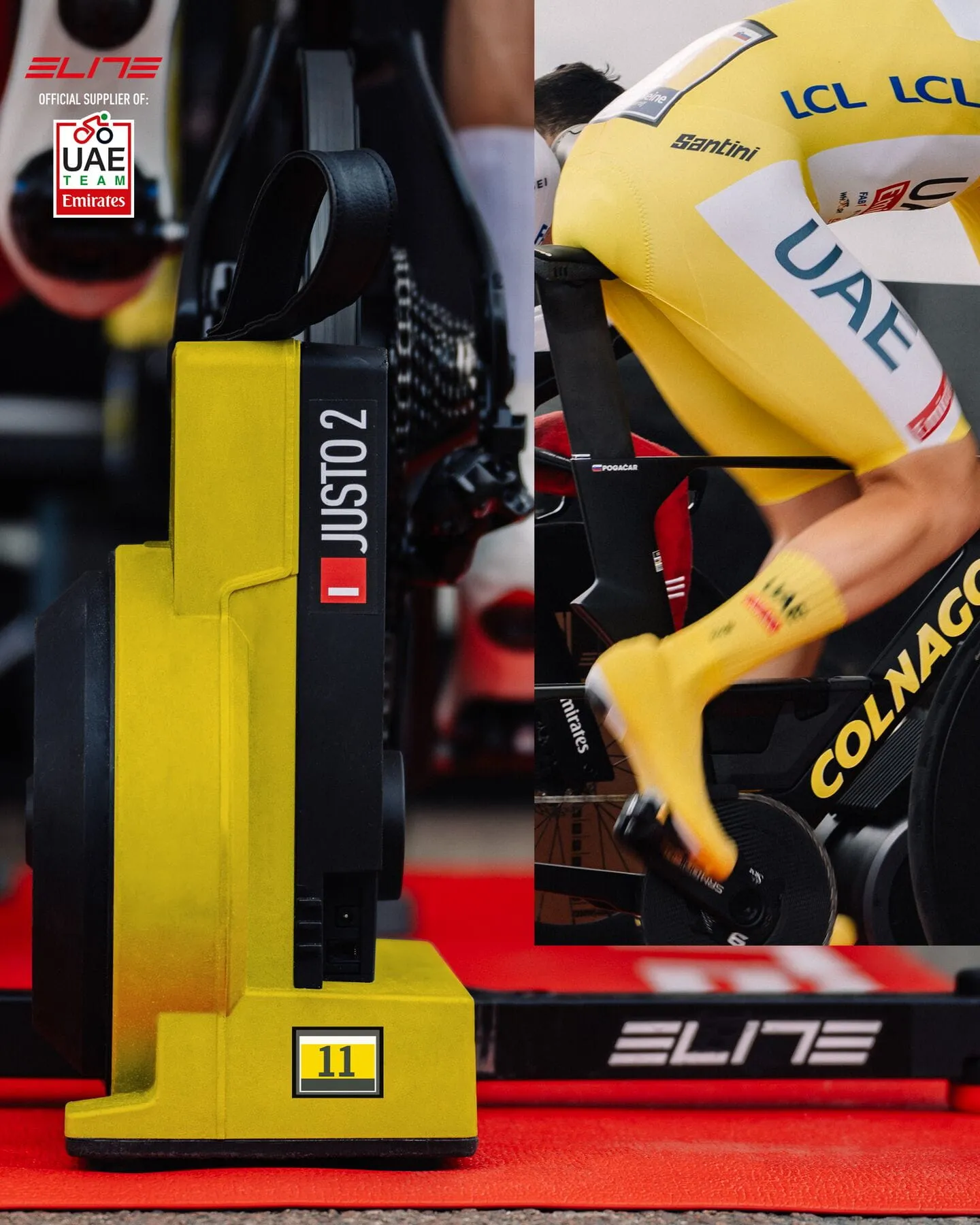 Hometrainer JUSTO 2 Yellow TDF - Image 3