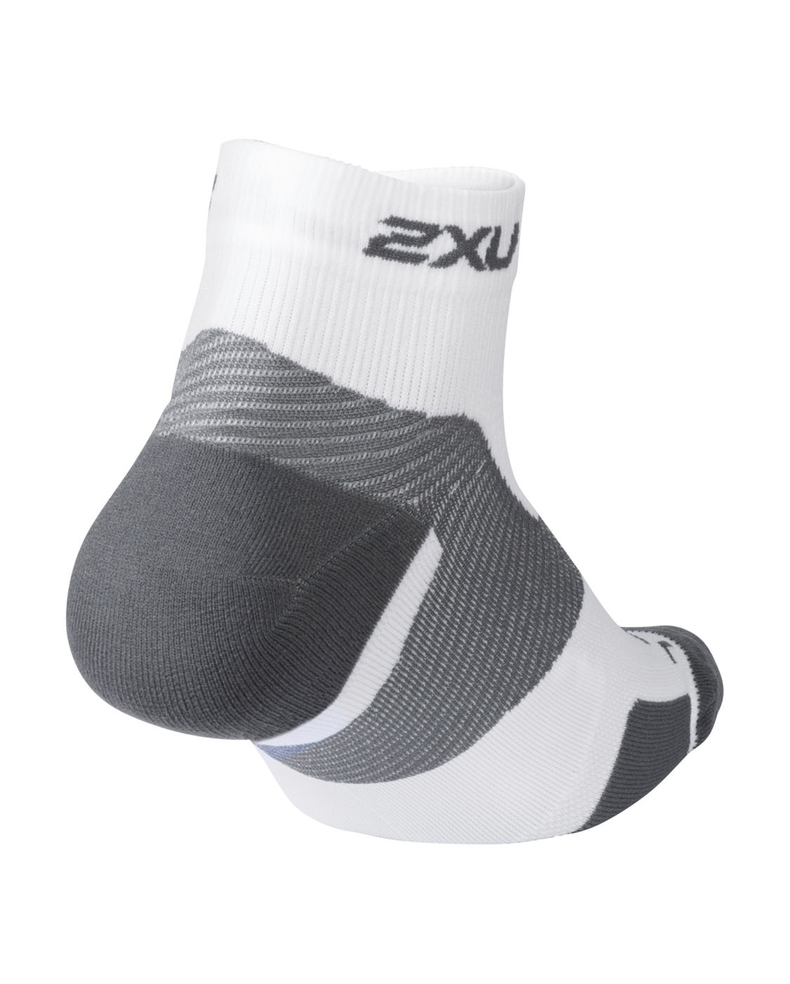 UA5047e Vectr Light Cush 1/4 Crew Sock-XL-White/Grey UA5047e Vectr Light Cush 1/4 Crew Sock-XL-White/Grey - Image 2