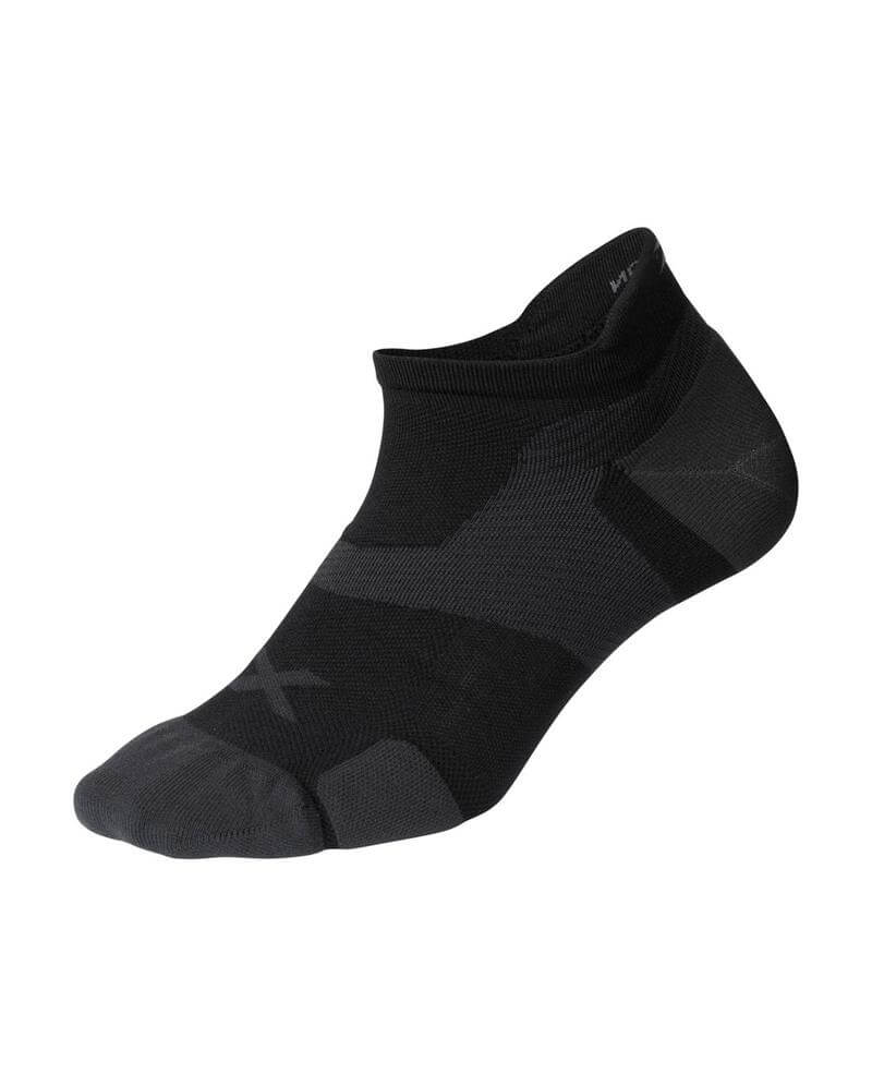 Vectr Cushion No Show Compression Socks-S-Black/Titanium - Image 1