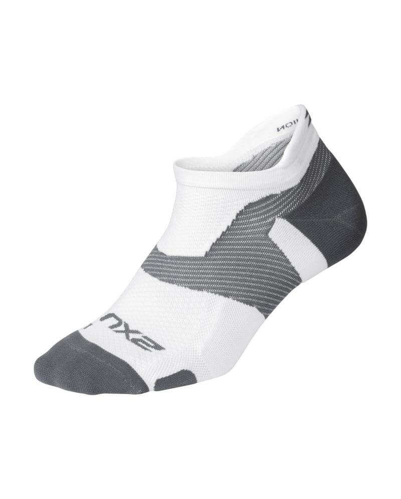UA5042e Vectr Light Cushion No Show-White/Grey-S UA5042e Vectr Light Cushion No Show-White/Grey-S - Image 1
