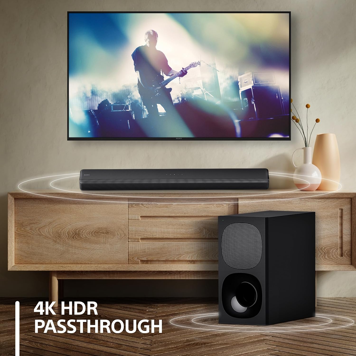 Sony HT-G700 3.1ch 4K Dolby Atmos/DTS:X Soundbar for TV with Wireless subwoofer, 3.1ch Home Theater System (400W, Surround Sound,Bluetooth Connectivity, HDMI & Optical Connectivity, 4k HDR) - Black - Image 5