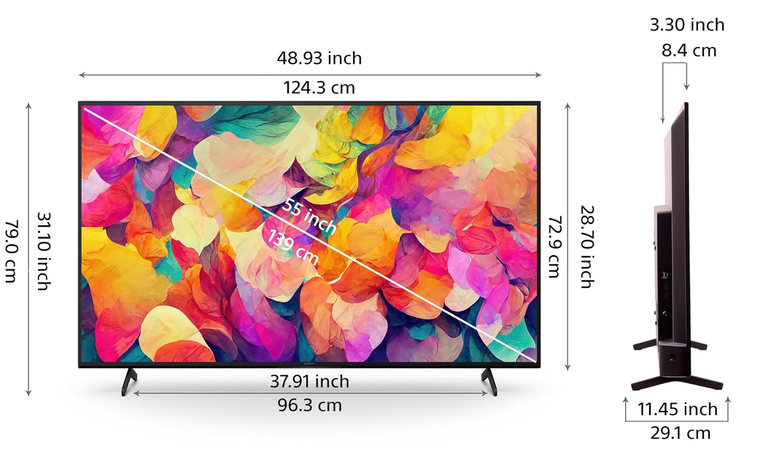 Sony Bravia 139 cm (55 inches) XR Series 4K Ultra HD Smart OLED Google TV XR-55A80L (Black) - Image 4