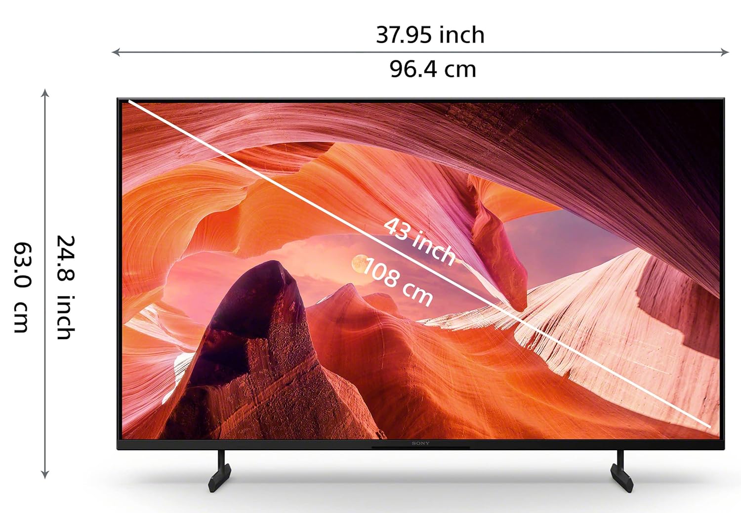 Sony Bravia 108 cm (43 inches) 4K Ultra HD Smart LED Google TV KD-43X80L (Black) - Image 4