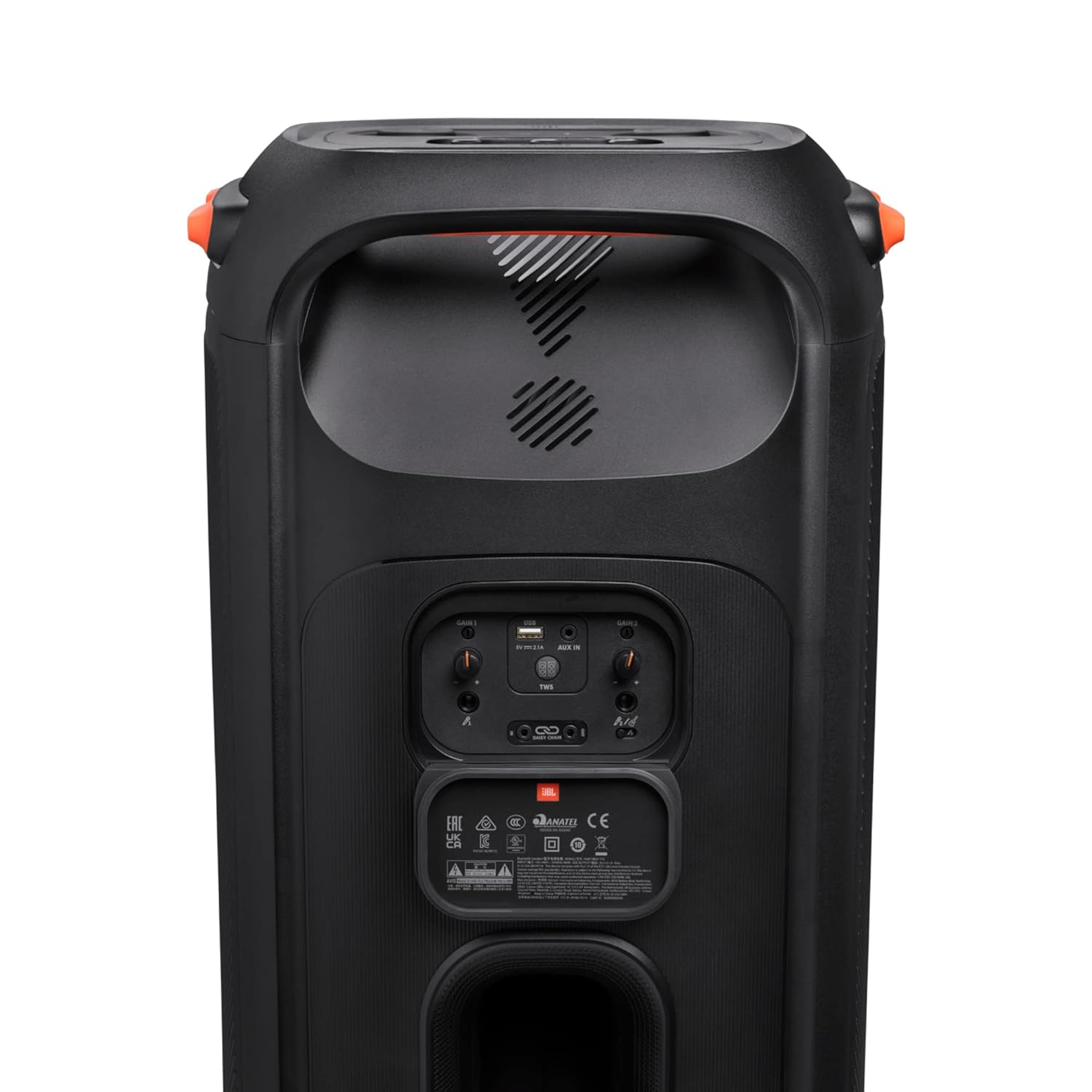 JBL PartyBox 710 Bluetooth Party Speaker with Dynamic Music Synced Flashing Club Pattern Lightshow, Pro Sound, Splashproof, PartyBox App Personalisation,Guitar and Mic Input(800 Watt RMS, Black) - Image 5