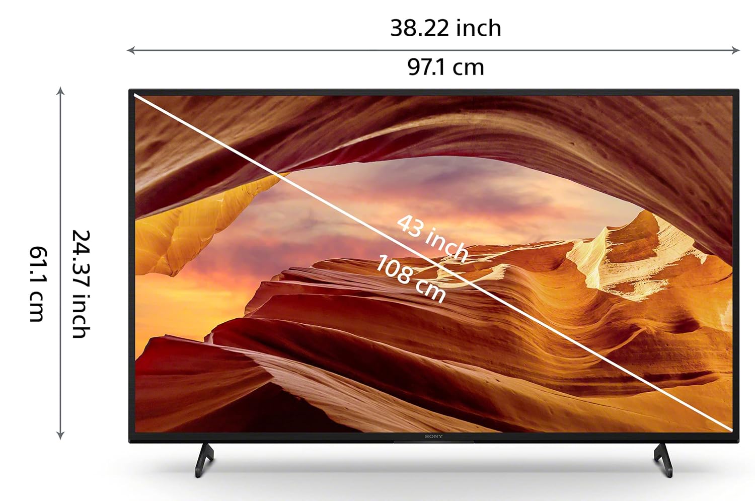 Sony Bravia 108 cm (43 inches) 4K Ultra HD Smart LED Google TV KD-43X75L (Black) - Image 4