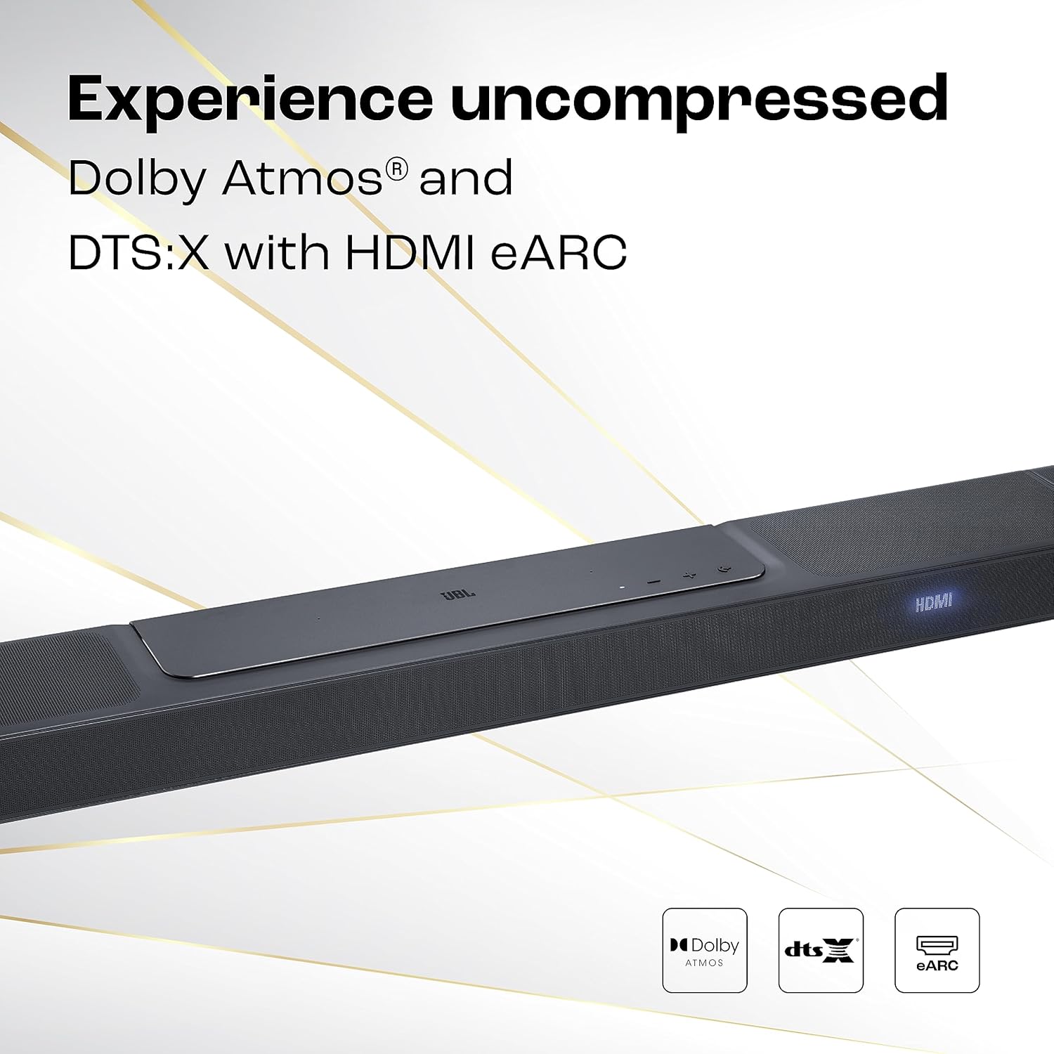 JBL Bar 1300, 11.1.4 Channel Truly Wireless Soundbar with True Dolby Atmos®, DTS:X, and MultiBeam™ Surround Sound, 10" Down-Firing Wireless Subwoofer, HDMI eARC, BT, Wi-Fi, Alexa, One App (1170W) - Image 4