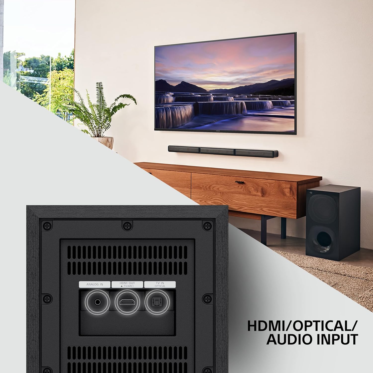 Sony HT-S40R Real 5.1ch Dolby Audio Soundbar for TV with Subwoofer & Wireless Rear Speakers, 5.1ch Home Theatre System (600W, Bluetooth & USB Connectivity, HDMI & Optical Connectivity, Sound Mode) - Image 5