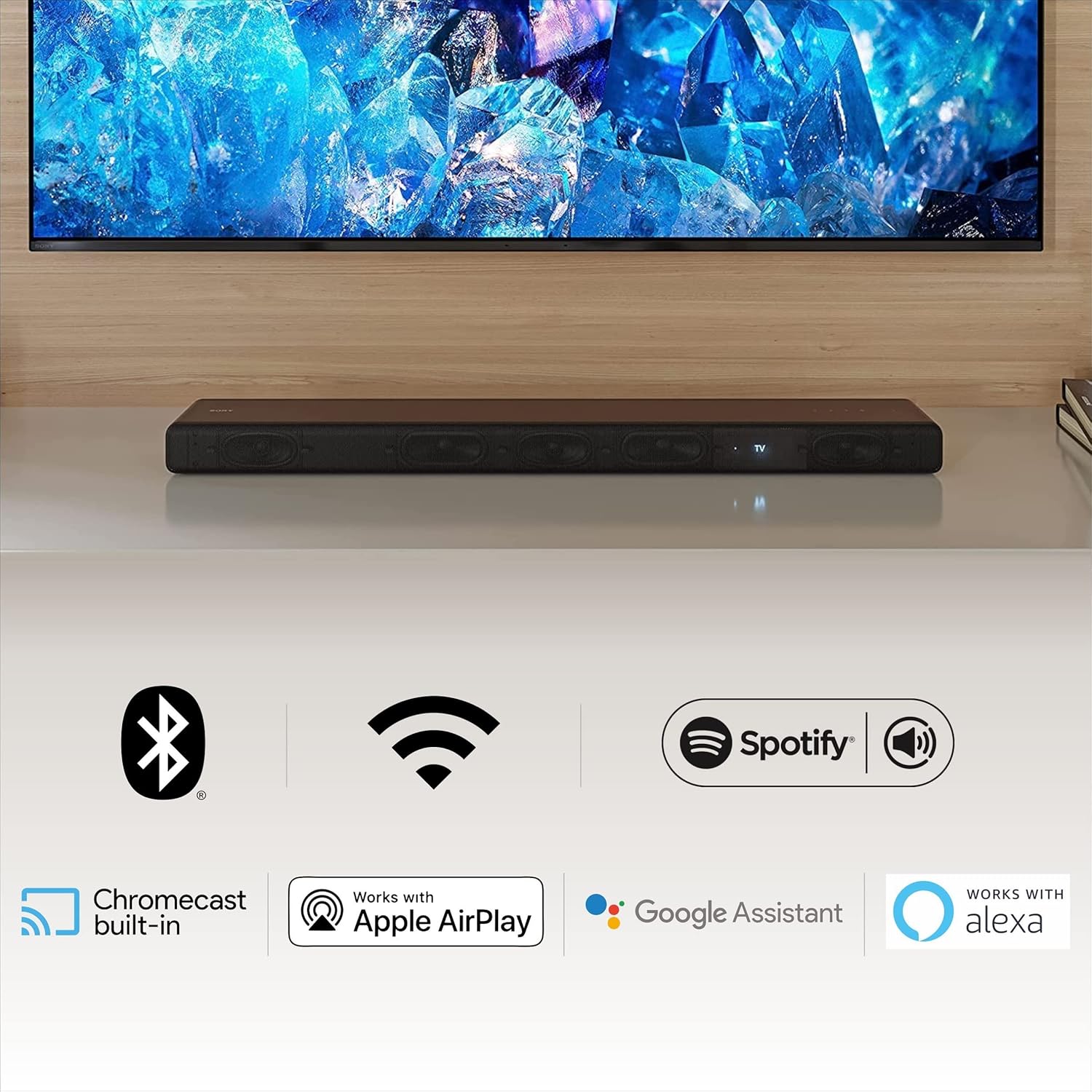 Sony HT-A3000 A Series Premium Soundbar 3.1Ch 360 Spatial Sound Mapping Soundbar For Surround Sound Home Theatre System With Dolby Atmos(DTS:X,360RA,BT,HDMI eArc&Optical,Alexa,Spotify),Black - Image 4