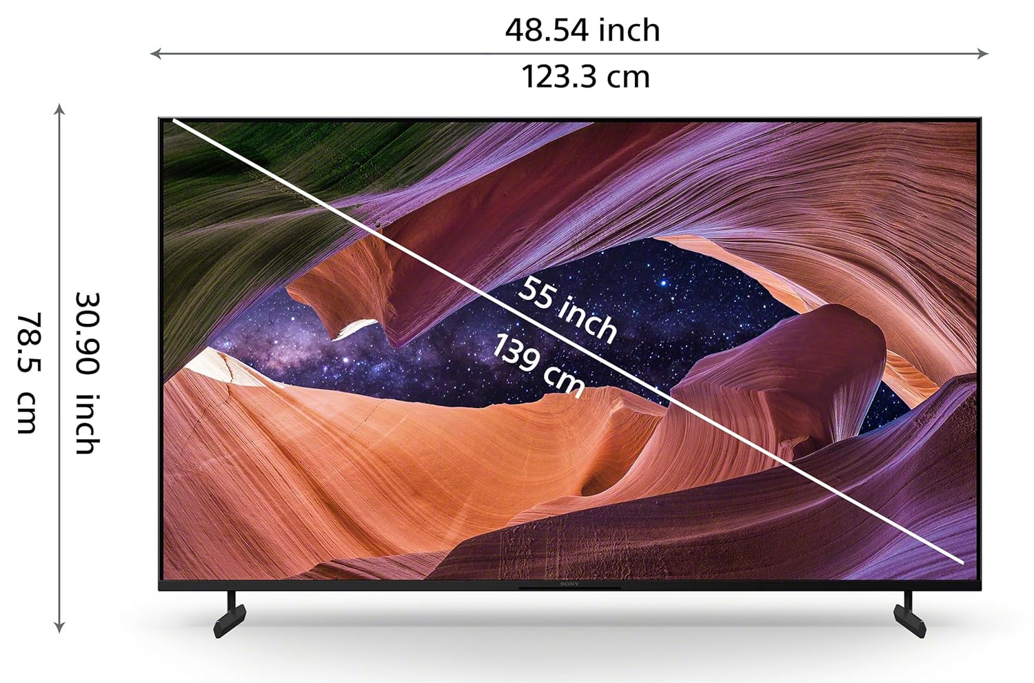 Sony Bravia 139 cm (55 inches) 4K Ultra HD Smart LED Google TV KD-55X82L (Black) - Image 3