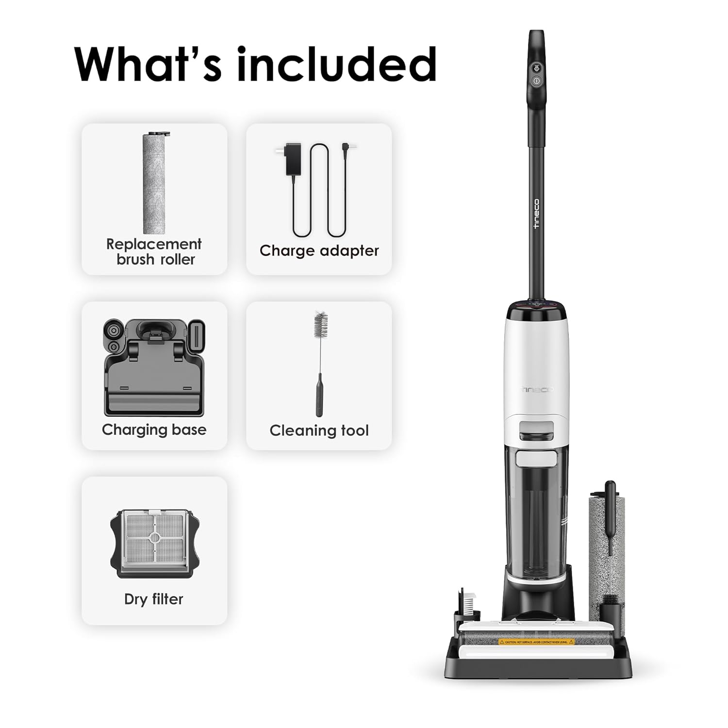 Tineco Floor ONE S7 Steam, World No 1 Cordless Wet Dry Vacuum Steam Mop All-in-One, Floor Washer for Sticky Mess on Hard Floors with Digital Display, Self-Cleaning, Edge Cleaning, Safe for Kids & Pets Tineco Floor ONE S7 Steam, World No 1 Cordless Wet Dry Vacuum Steam Mop All-in-One, Floor Washer for Sticky Mess on Hard Floors with Digital Display, Self-Cleaning, Edge Cleaning, Safe for Kids & Pets - Image 5