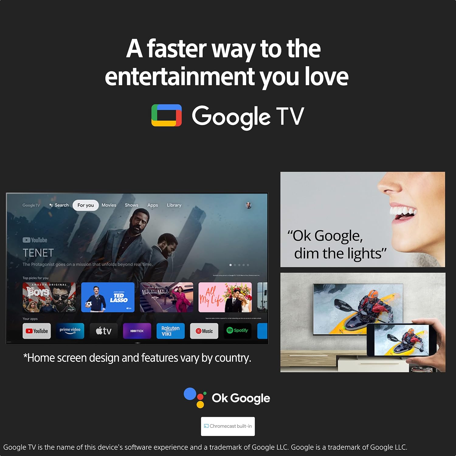 Bravia 108 cm (43 inches) 4K Ultra HD Smart LED Google TV KD-43X64L (Black) - Image 2