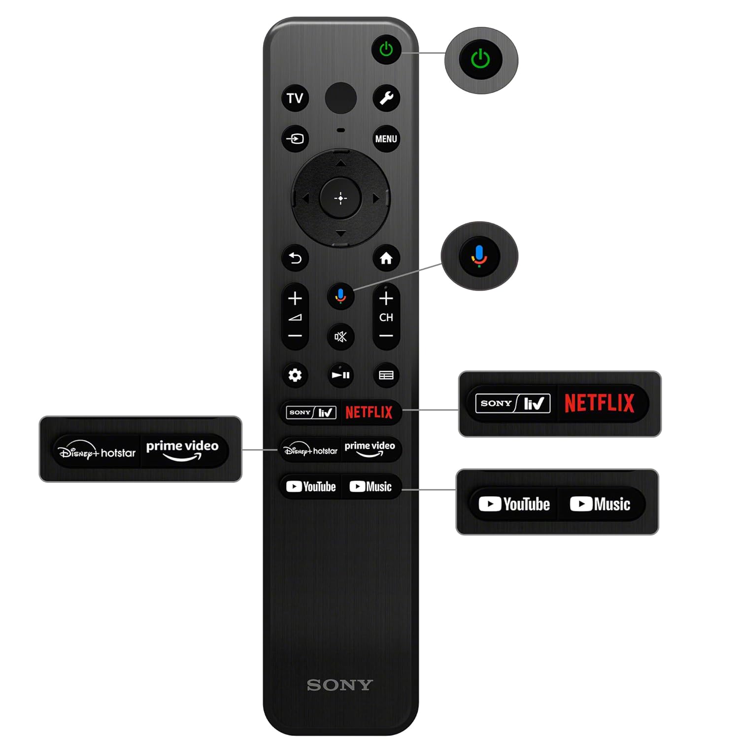 Sony BRAVIA 80 cm (32 inches) HD Ready Smart LED Google TV KD-32W835 (Black) - Image 4