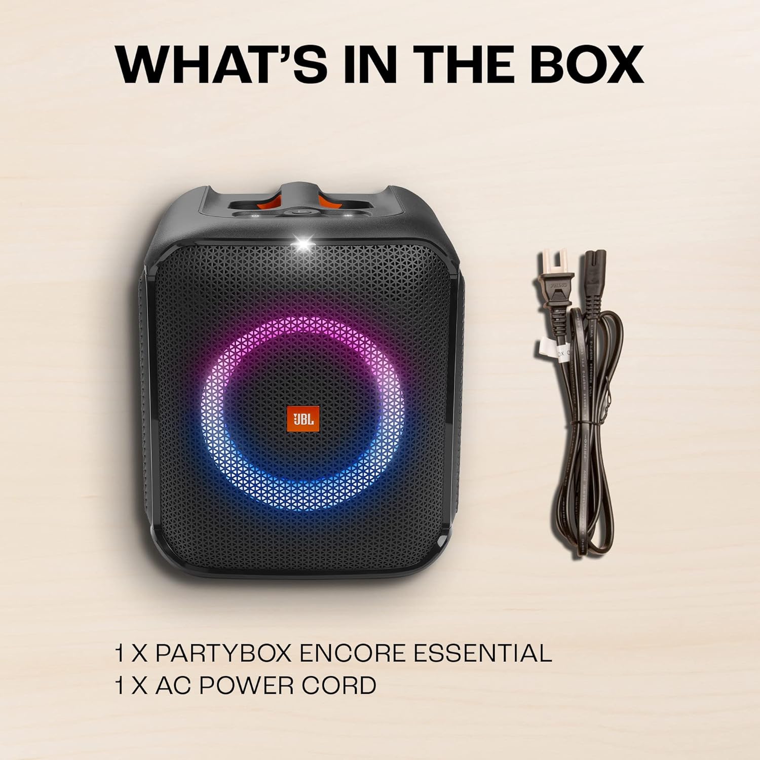 JBL Partybox Encore Essential | Portable Bluetooth Party Speaker | 100W Monstrous Pro Sound | Dynamic Light Show | Upto 6Hrs Playtime | Built-in Powerbank | Mic Support PartyBox App (Black) - Image 6