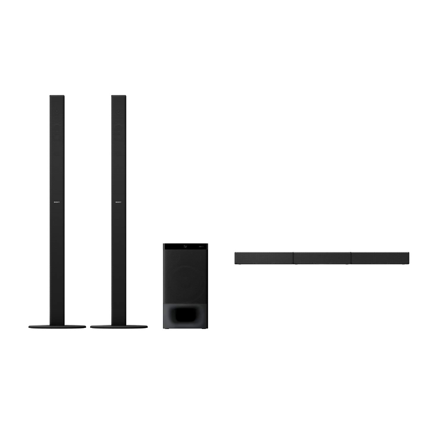 Sony HT-S700RF Real 5.1ch Dolby Audio Soundbar for TV with Tall boy Rear Speakers & Subwoofer, 5.1ch Home Theatre System (1000W, Bluetooth & USB Connectivity,HDMI & Optical Connectitvity) - Image 2