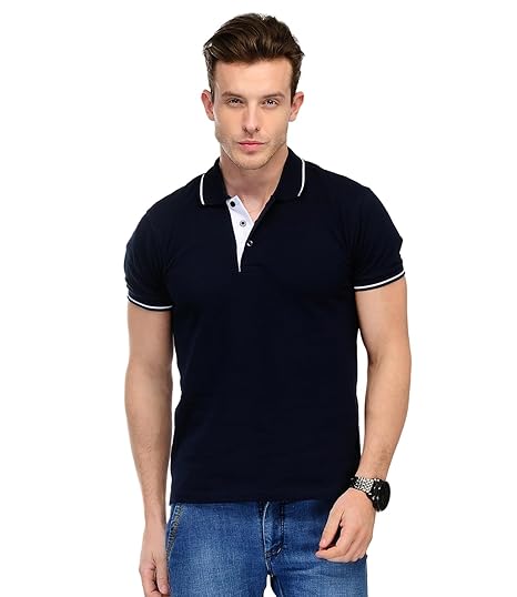 Navy Blue with White Tipping