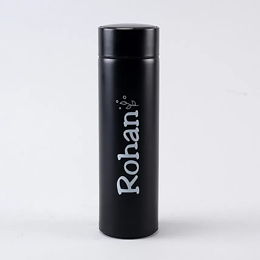 Pink & Black Radiance Personalised LED Temperature Bottle Set (2 x 500 ml, Double Insulated Stainless Steel) Pink & Black Radiance Personalised LED Temperature Bottle Set (2 x 500 ml, Double Insulated Stainless Steel) - Image 5