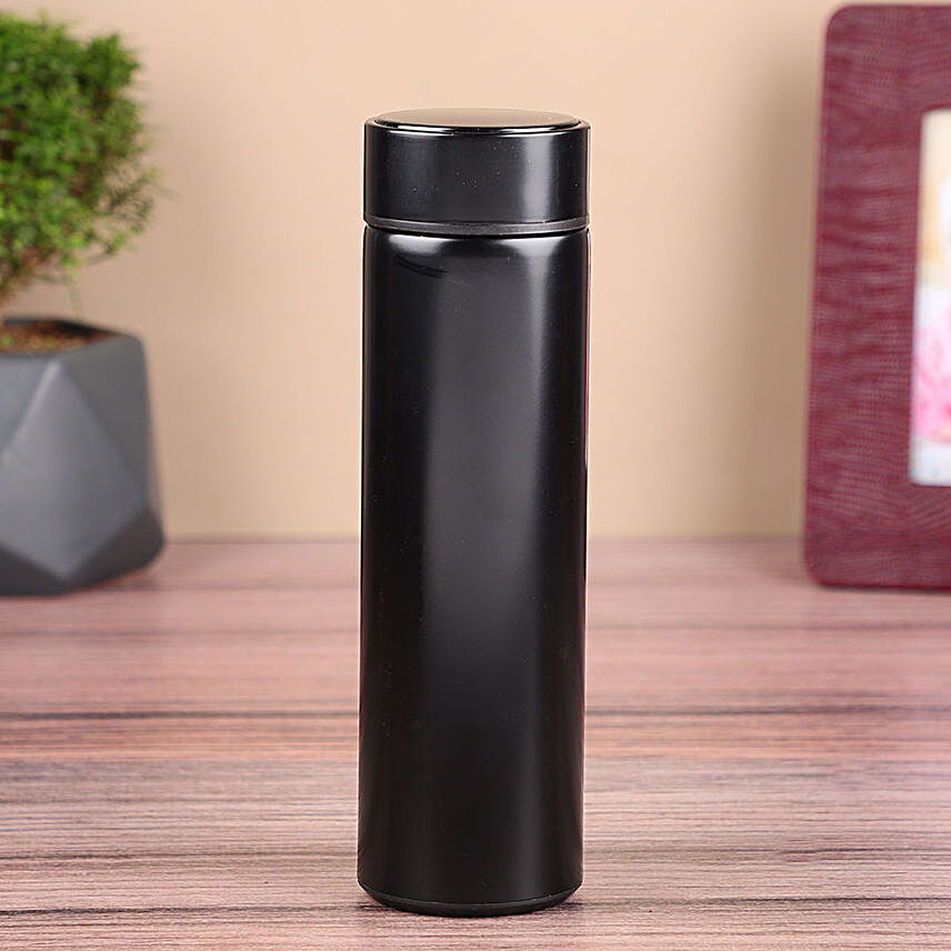 Personalised LED Temperature Stainless Steel Bottle 500 ml (Black, Double Insulated) Personalised LED Temperature Stainless Steel Bottle 500 ml (Black, Double Insulated) - Image 6
