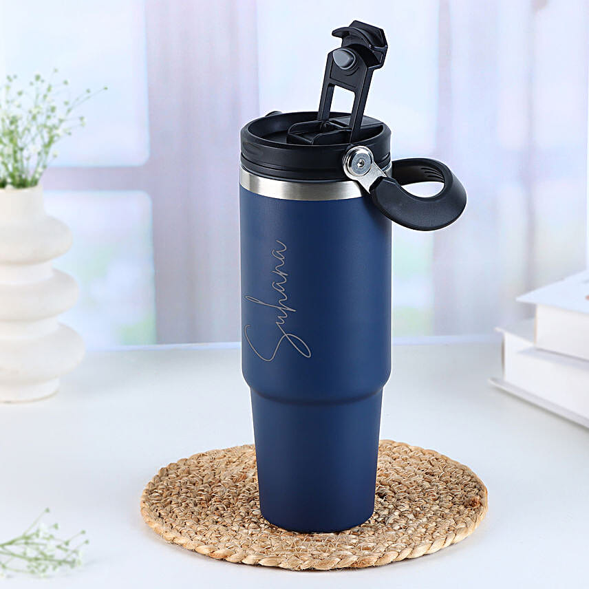 On-the-Go Personalised Stainless Steel Hydration Tumbler 900 ml, Vacuum Insulated On-the-Go Personalised Stainless Steel Hydration Tumbler 900 ml, Vacuum Insulated - Image 4