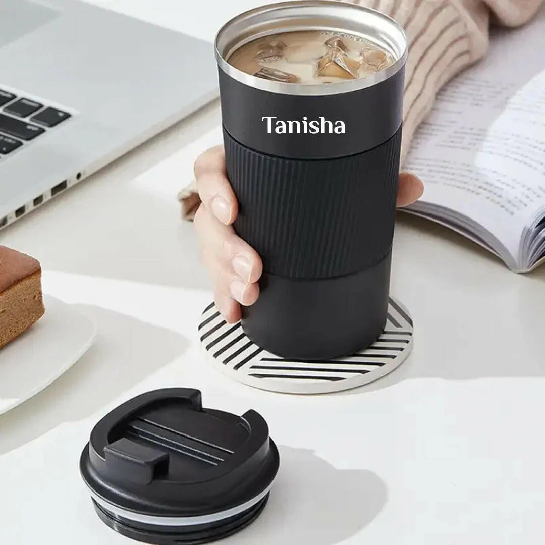 Nuevo Emporium Personalized Gift Combo (Black & White) | Coffee Tumbler Set for Him & Her - Image 5