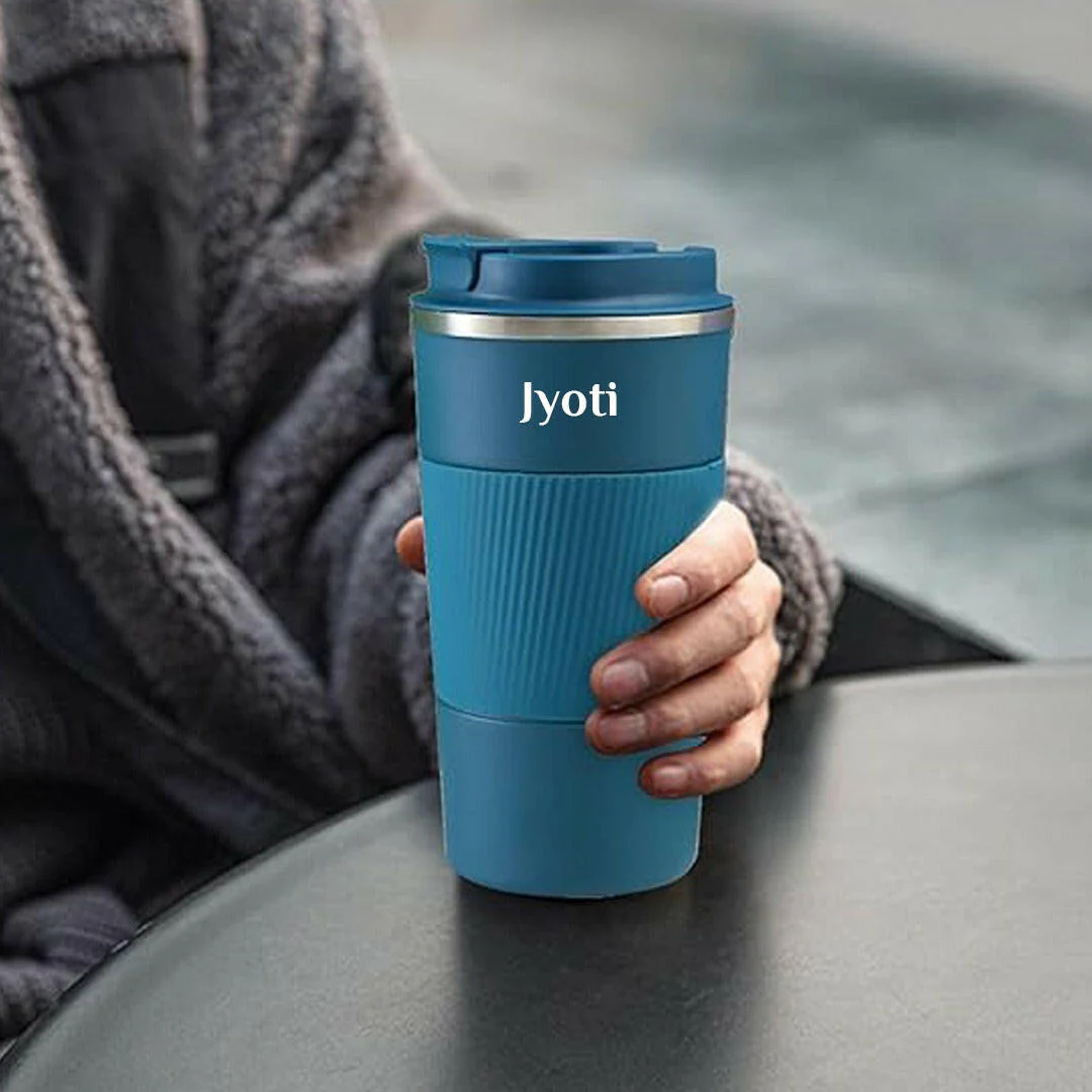 Nuevo Emporium Personalized Gift Combo (Green & Blue) | Coffee Tumbler Set for Him & Her - Image 3