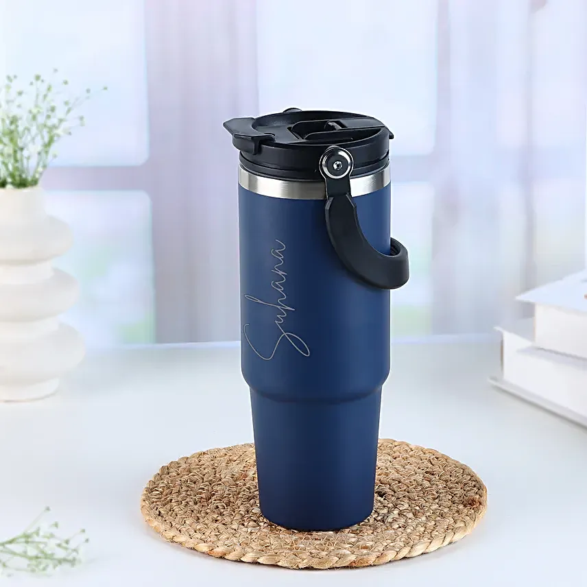 On-the-Go Personalised Stainless Steel Hydration Tumbler 900 ml, Vacuum Insulated On-the-Go Personalised Stainless Steel Hydration Tumbler 900 ml, Vacuum Insulated - Image 2