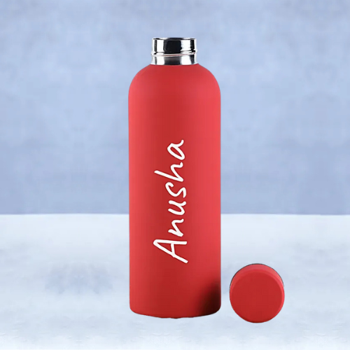 Sip & Go Personalised Stainless Steel Flask (500 ml, Double-Walled Copper Insulated)-Red Sip & Go Personalised Stainless Steel Flask (500 ml, Double-Walled Copper Insulated)-Red - Image 4