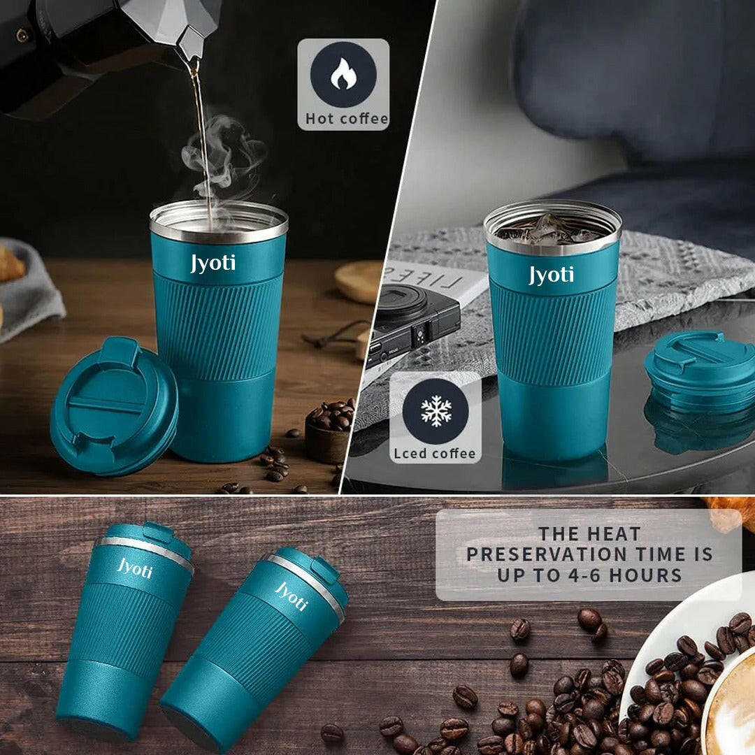 Nuevo Emporium Personalized Gift Combo (Green & Blue) | Coffee Tumbler Set for Him & Her - Image 4