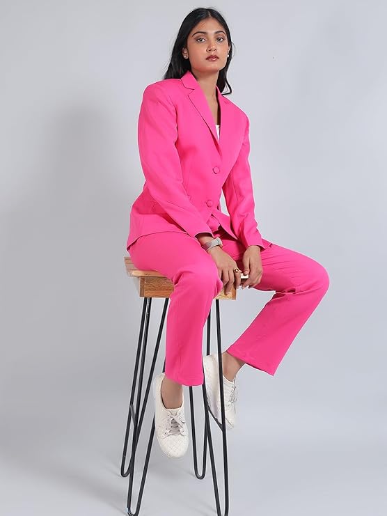 Women's Polyester Cotton Blaze- Dark Pink Women's Polyester Cotton Blaze- Dark Pink - Image 5