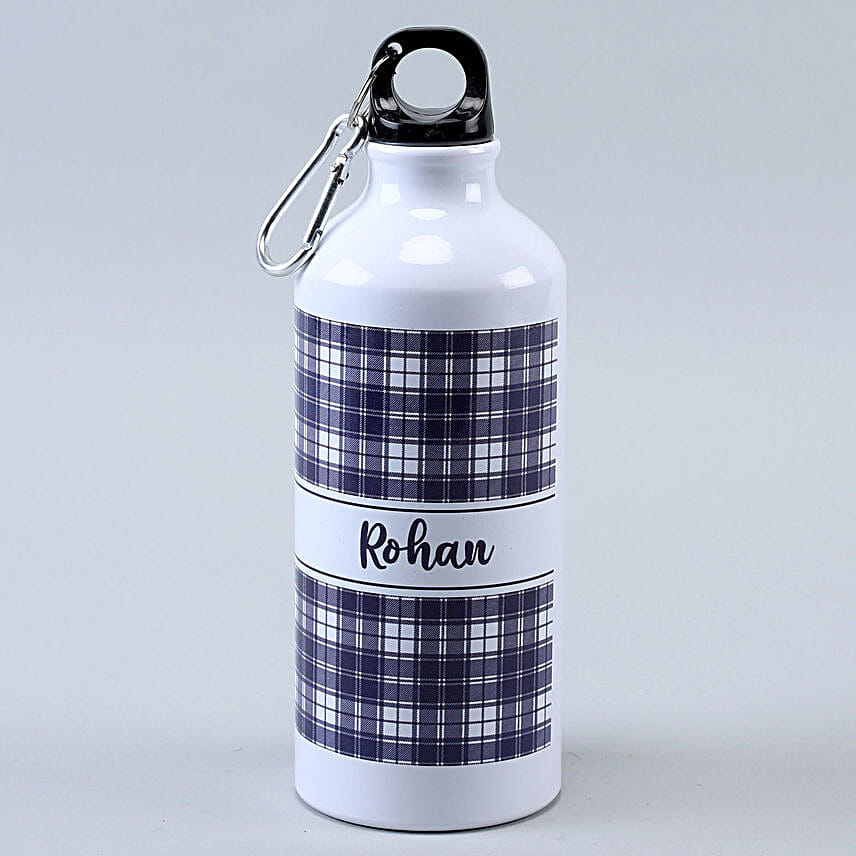 Set of 2 White Personalised Aluminium Water Bottles 650 ml Each | Custom Name Printing Set of 2 White Personalised Aluminium Water Bottles 650 ml Each | Custom Name Printing - Image 5