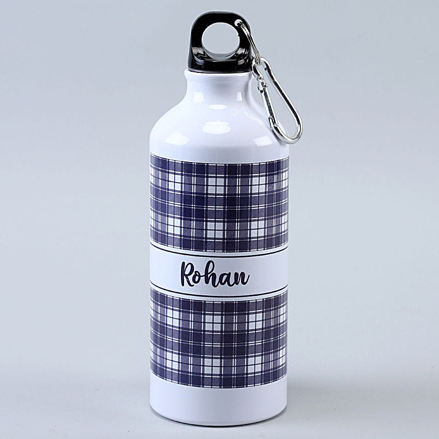 Set of 2 White Personalised Aluminium Water Bottles 650 ml Each | Custom Name Printing Set of 2 White Personalised Aluminium Water Bottles 650 ml Each | Custom Name Printing - Image 4