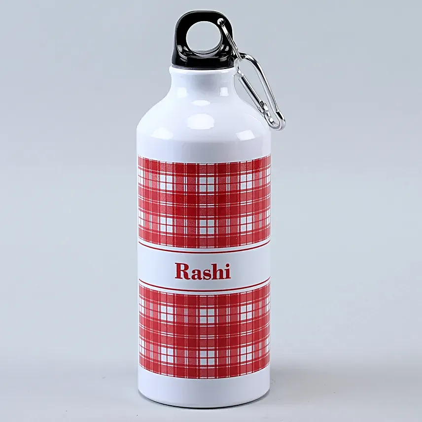 Set of 2 White Personalised Aluminium Water Bottles 650 ml Each | Custom Name Printing Set of 2 White Personalised Aluminium Water Bottles 650 ml Each | Custom Name Printing - Image 3