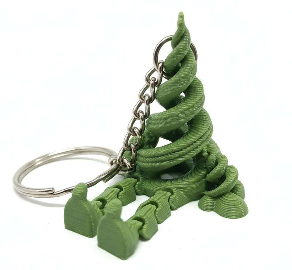 3D Printed Pine Tree Keychain - Image 2