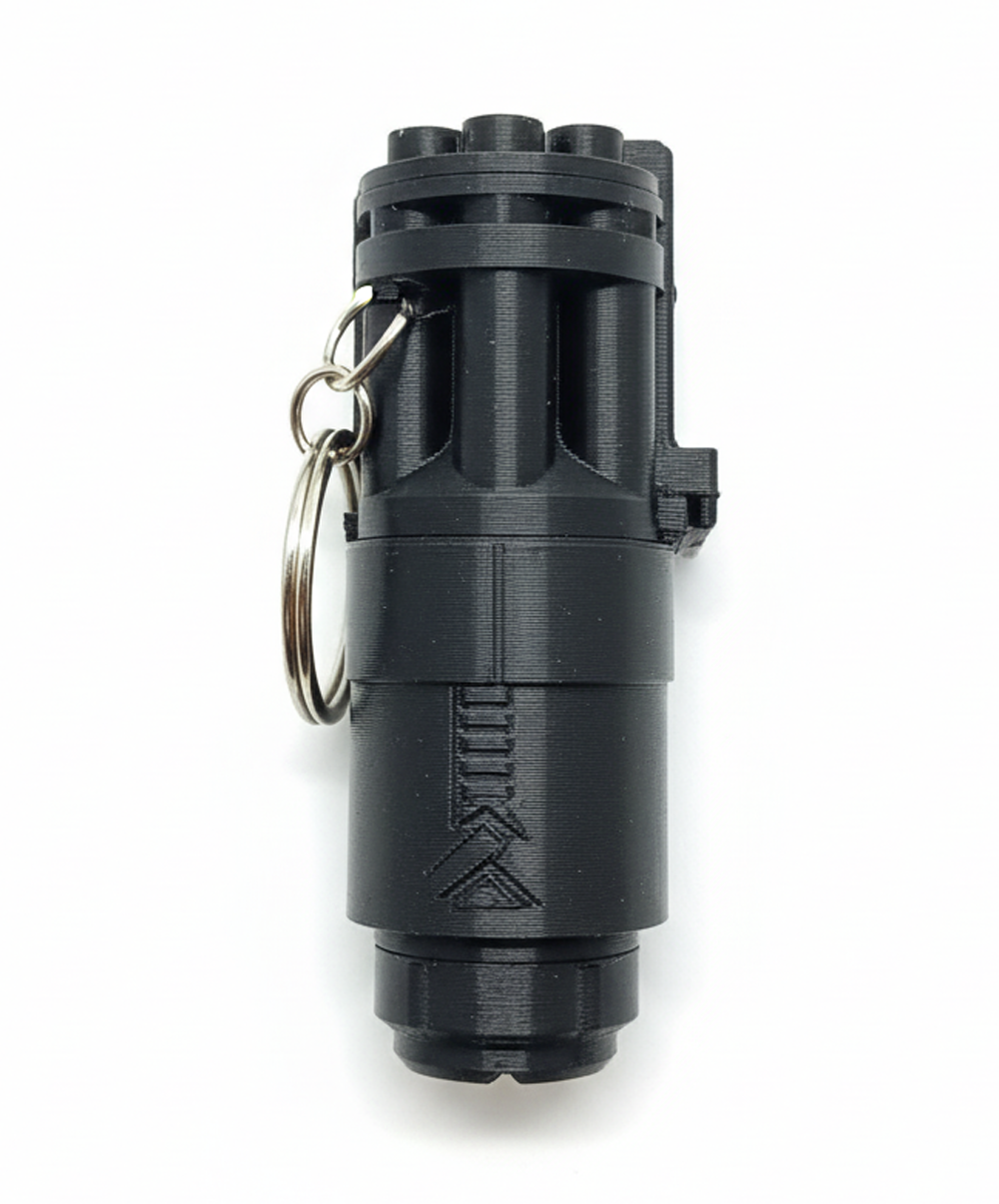 3D Printed Minigun Barrel Keychains - Image 1