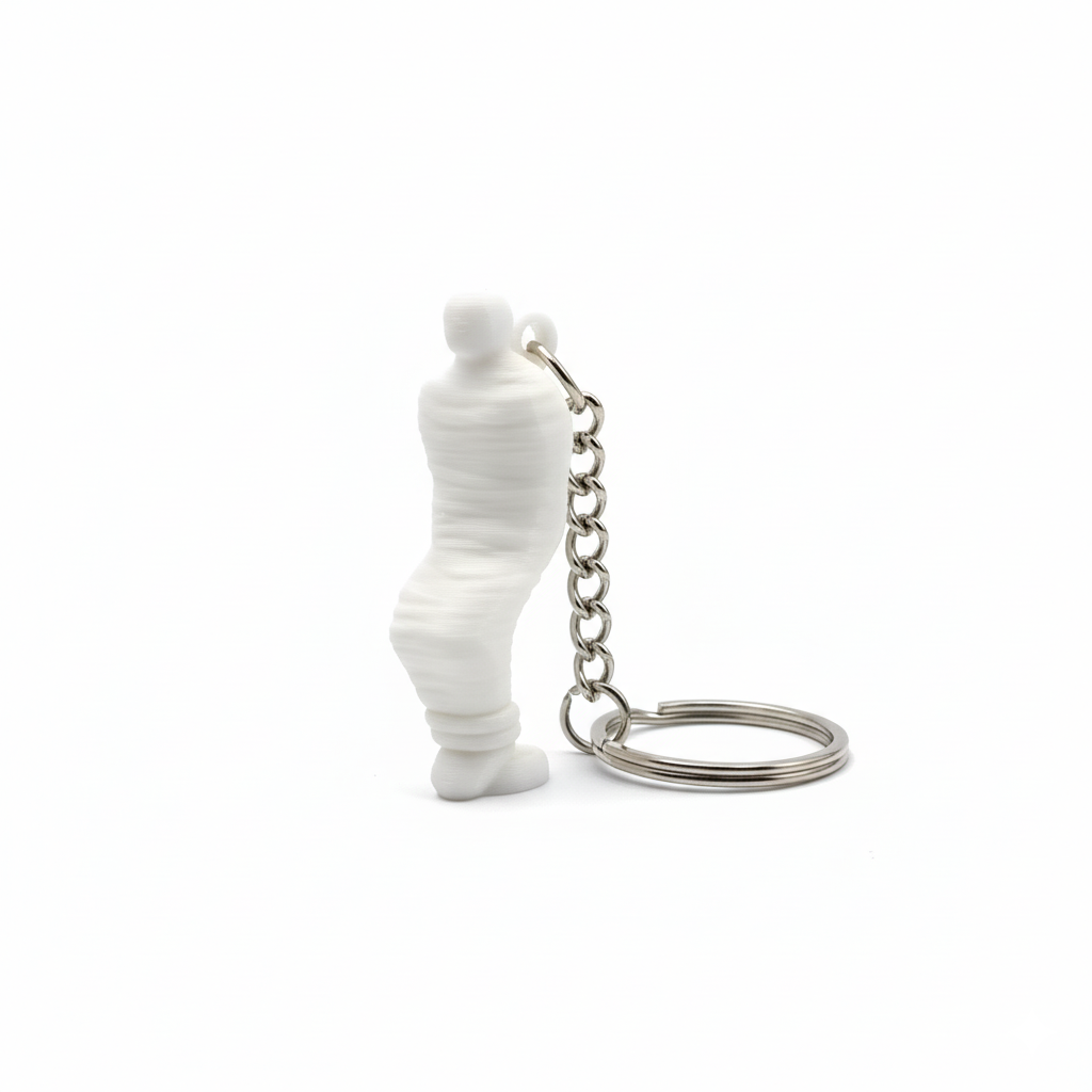 3D-Printed Ancient Mummy Man Keychain - Image 2