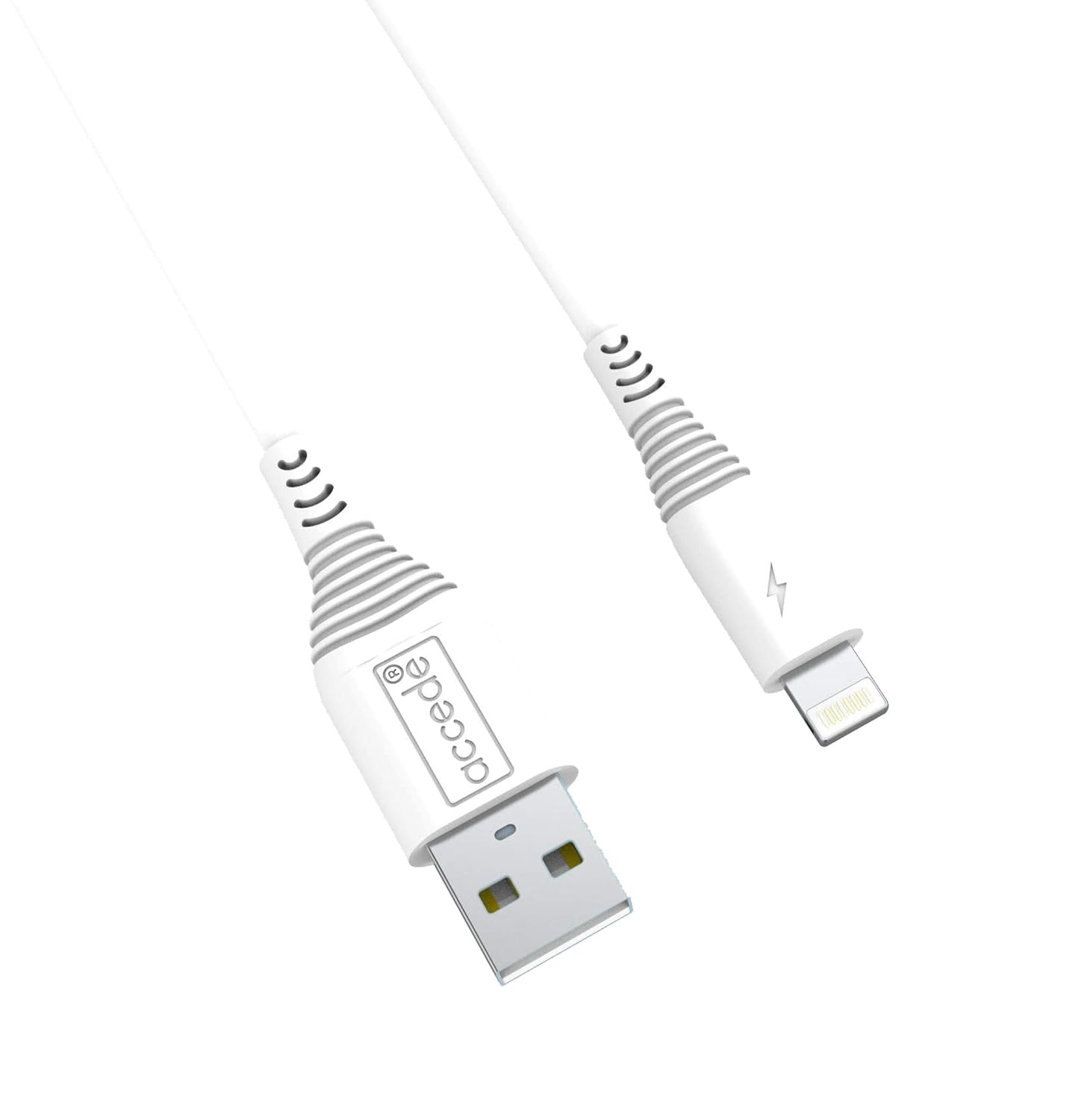 Accede A1002 Jet X Rapid 3A Lightning Apple USB Data Cable White - Image 3