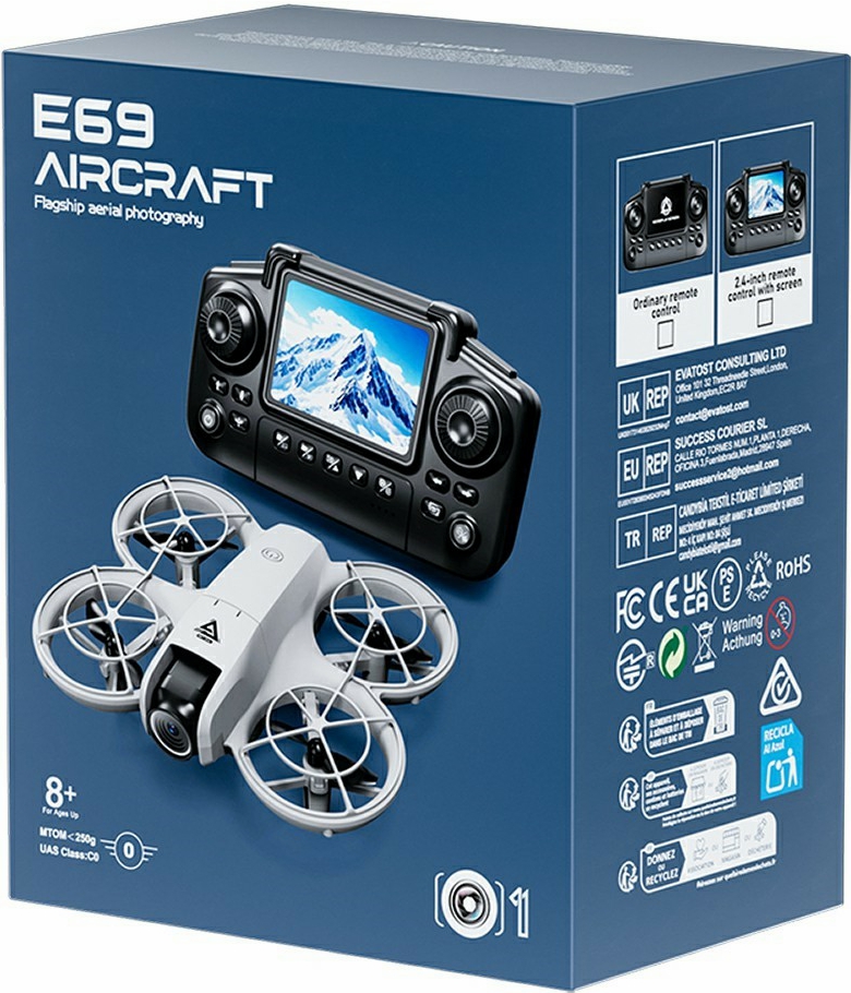 E69 Mini FPV Drone Optical Flow Positioning Aerial Photography 2.4Inch - Image 1