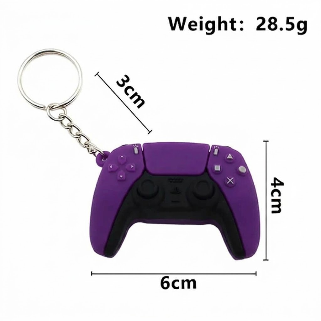 PS5 Controller Keychain Purple - Image 1