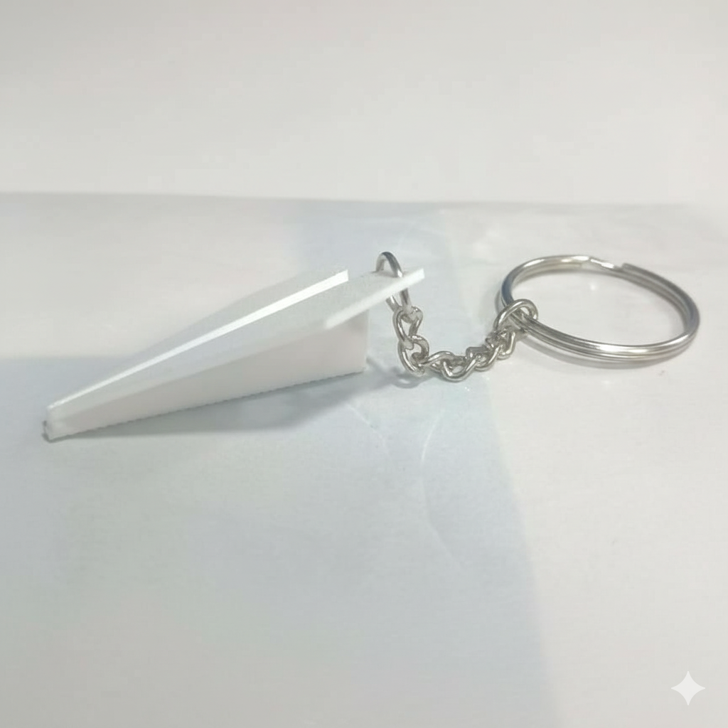 3D Printed Paper Airplane Keychain - Image 2
