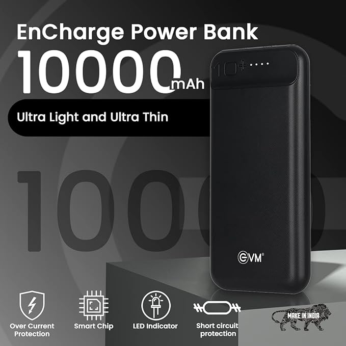EVM Encharge Power Bank 10000mAh EVM P0109 Black EVM Encharge Power Bank 10000mAh EVM P0109 Black - Image 7