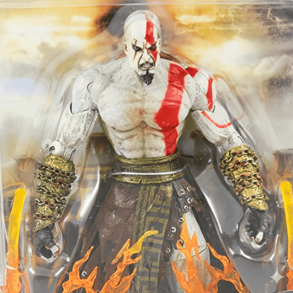 NECA God of War Kratos Flaming Blades of Athena 18cm Action Figure - Image 4
