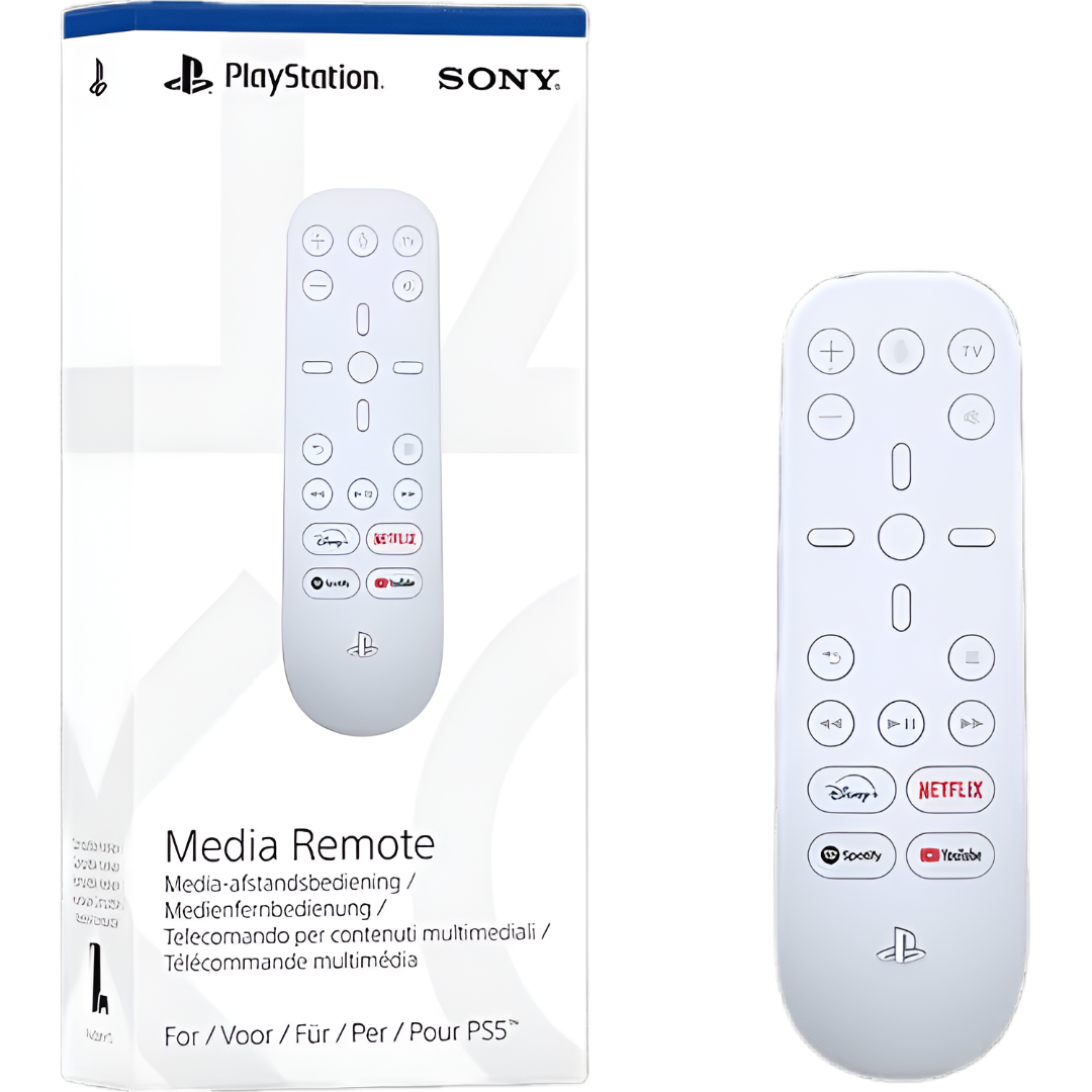 Sony Playstation Media Remote For PS5 White - Image 1