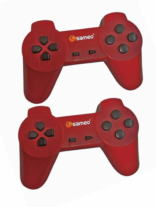 Sameo Micro Genius 8 Bit HDMI Gaming Console for Kids with 800 Built in 1 Classic HD Games RED - Image 2