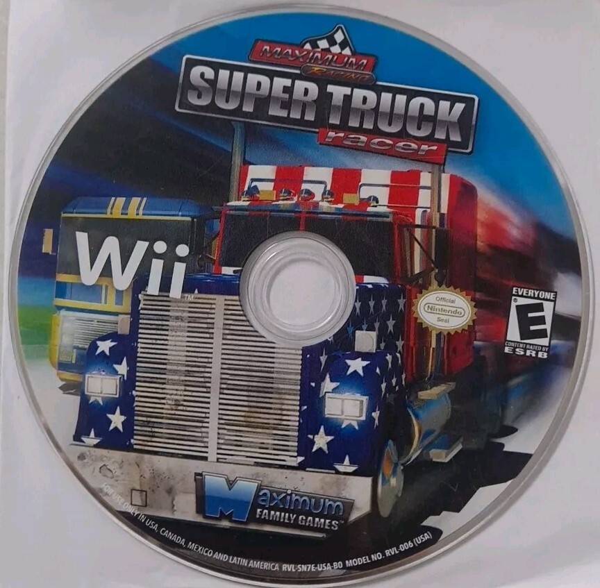 Maximum Racing Super Truck Racer For Nintendo Wii ( Preowned ) - Image 4