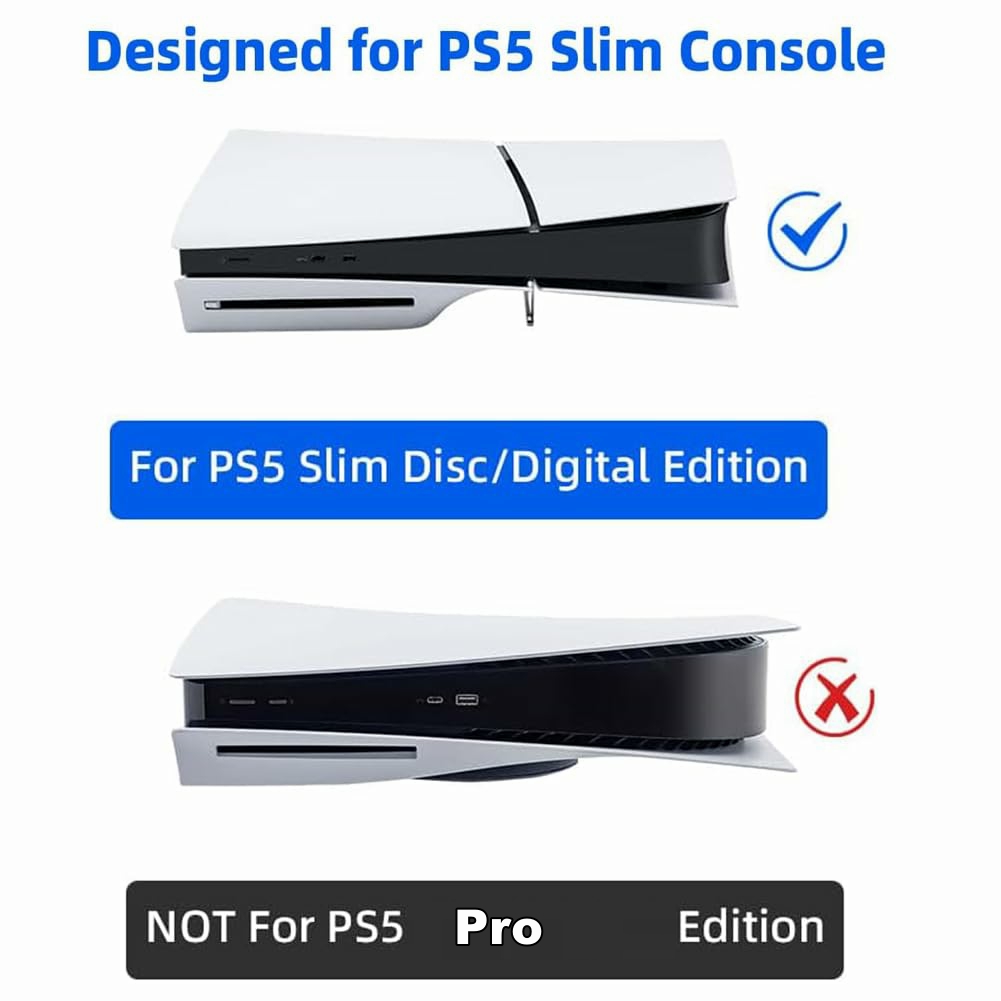 Horizontal Dust Cover For Ps5 Console Dust Guard For PS5 Slim and Disk Edition ( Black ) - Image 6