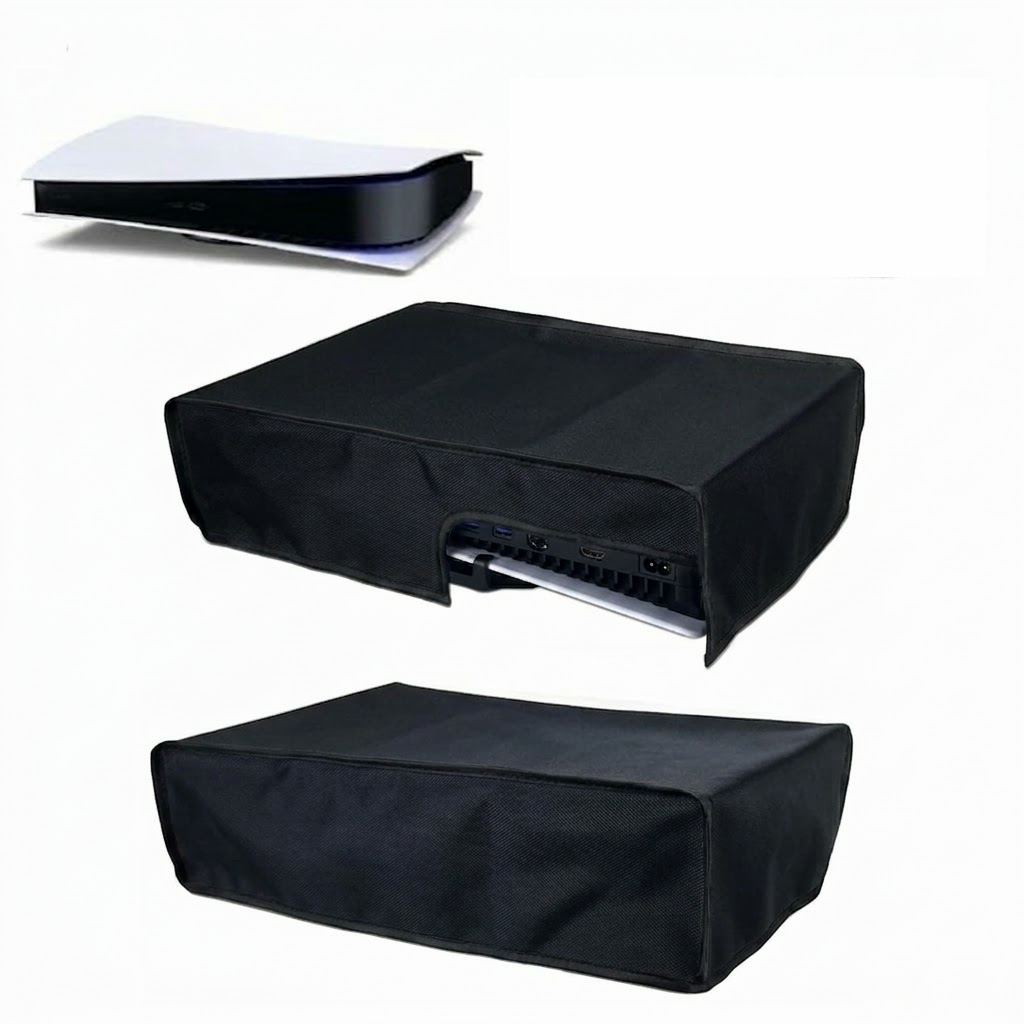 Horizontal Dust Cover For Ps5 Console Dust Guard For PS5 Slim and Disk Edition ( Black ) - Image 5